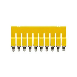 Keresztösszekötő 2,5mm2 sorkapocshoz (WDU) 10P szigetelt sárga WQV 2.5/10 Weidmüller - 1054460000