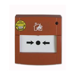 Kézi jelzésadó törőüveggel 1v 2A/30VDC +470Ohm IP24D piros 90x90x58mm  UTCF - DMN700R470