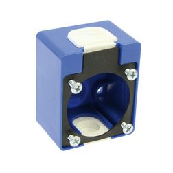 Kiemelődoboz beépíthető 2P+E 1050-0b/g dugaljhoz 1-es kék műanyag IP44 PCE - 106-0