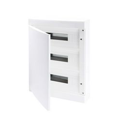 Kiselosztó 2xPE/N műanyag 3x 18M falonkívüli fehér IP40 teli ajtó 40CD GEWISS - GW40071BD