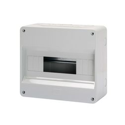 Kiselosztó ajtó nélkül +1M műanyag 1x 12M falonkívüli szürke IP40 kivágott 40CDK GEWISS - GW40028