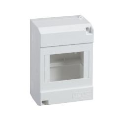 Kiselosztó műanyag 1x 8M falonkívüli fehér IP40 fedél Micro Pragma Schneider - 10208