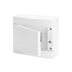 Kiselosztó PE/N műanyag 1x 12M falonkívüli fehér IP40 teli ajtó 40CD GEWISS - GW40065BS