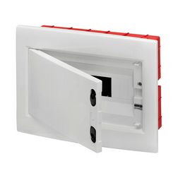 Kiselosztó PE/N műanyag 1x 12M süllyesztett fehér IP40 teli ajtó 40CDi GEWISS - GW40885BS