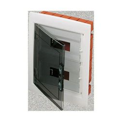 Kiselosztó PE/N műanyag 2x 12M süllyesztett fehér IP40 átlátszó kivágott ajtó 40CDi GEWISS - GW40606BS