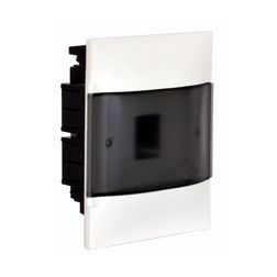 Kiselosztó PE/N-sín 40A műanyag 1x 4M süllyesztett fehér IP40 átlátszó ajtó PractiboxS LEGRAND - 134154