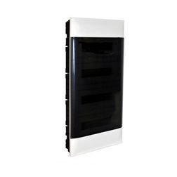 Kiselosztó PE/N-sín 90A 4x 18M süllyesztett fehér IP40 átlátszó teli ajtó PractiboxS LEGRAND - 137159