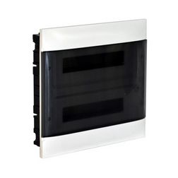 Kiselosztó PE/N-sín 90A műanyag 2x 18M süllyesztett fehér IP40 átlátszó ajtó PractiboxS LEGRAND - 137157