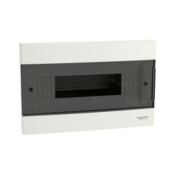 Kiselosztó PE/N-sínnel 1x 12M süllyesztett fehér IP40 átlátszó teli ajtó EASY9 EU Schneider - EZ9EUA112