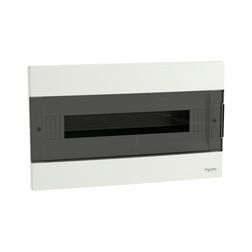 Kiselosztó PE/N-sínnel 1x 18M süllyesztett fehér IP40 átlátszó teli ajtó EASY9 EU Schneider - EZ9EUA118