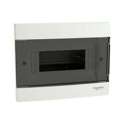 Kiselosztó PE/N-sínnel 1x 8M süllyesztett fehér IP40 átlátszó teli ajtó EASY9 EU Schneider - EZ9EUA108