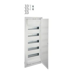 Kiselosztó PE/N-sínnel 63A 5x 12M süllyesztett fehér IP30 teli ajtó Volta Hager - VU60NE