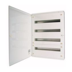 Kiselosztó PE/N-sínnel acél 2x 24M falonkívüli fehér IP30 teli ajtó BF-O-2/48-C EATON - 113685