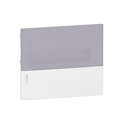 Kiselosztó PE/N-sínnel műanyag 1x 12M süllyesztett fehér IP40 átlátszó ajtó Mini Pragma Schneider - MIP22112T