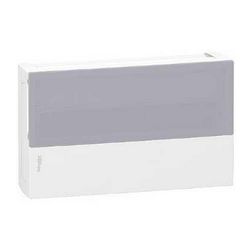 Kiselosztó PE/N-sínnel műanyag 1x 18M falonkívüli fehér IP40 átlátszó ajtó Mini Pragma Schneider - MIP12118T