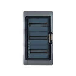 Kiselosztó PE/N-sínnel műanyag 3x 12M falonkívüli szürke IP65 zárt-fedél ajtó Plexo LEGRAND - 601983