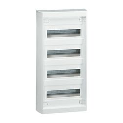 Kiselosztó PE/N-sínnel műanyag 4x 12M falonkívüli fehér IP30 kivágott-fedél Nedbox LEGRAND - 601204