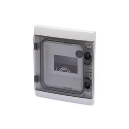 Kiselosztó SÜLLY. átl. ajtó 1 soros 6M PE/N sín nélkül IP55 40CDi GEWISS - GW48681