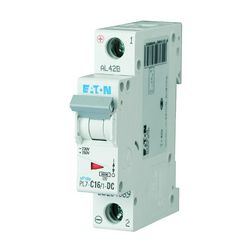 Kismegszakító 1P 16A C-jelleg 48V DC 10kA/60898 PL7-C16/1-DC EATON - 264889