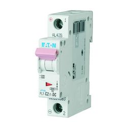 Kismegszakító 1P 2A C-jelleg 48V DC 10kA/60898 PL7-C2/1-DC EATON - 264883