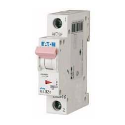 Kismegszakító 1P 4A C-jelleg 230V AC 6kA/60898 1M PL6-C4/1 EATON - 286529