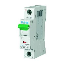Kismegszakító 1P 6A C-jelleg 48V DC 10kA/60898 PL7-C6/1-DC EATON - 264886