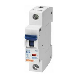 Kismegszakító 1P 6A C-jelleg 500V AC 6kA/60898 4.5kA/60947 1M RB60 GEWISS - GW91505