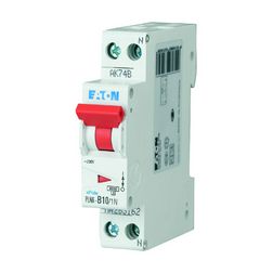 Kismegszakító 1P+N 10A B-jelleg 230V AC 6kA/60898 PLN6-B10/1N-DE EATON - 263270