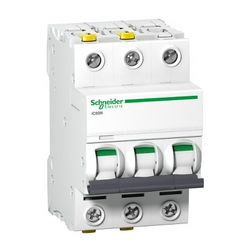 Kismegszakító 3P 13A C-jelleg 400V AC/DC 6kA/60898 20kA/60947 Acti9 iC60N Schneider - A9F04313