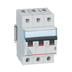 Kismegszakító 3P 16A C-jelleg 400V AC 6kA/60898 TX3 LEGRAND - 403545