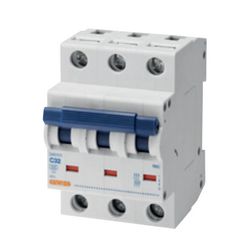 Kismegszakító 3P 20A C-jelleg 500V AC 6kA/60898 6kA/60947 3M RB60 GEWISS - GW91568