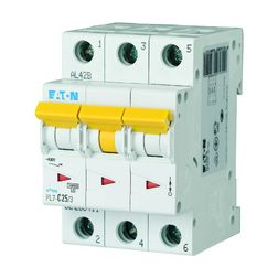 Kismegszakító 3P 25A C-jelleg 400V AC 10kA/60898 PL7-C25/3 EATON - 263411