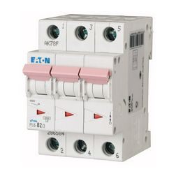Kismegszakító 3P 2A C-jelleg 400V AC 6kA/60898 3M PL6-C2/3 EATON - 286596