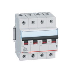 Kismegszakító 4P 16A C-jelleg 400V AC 6kA/60898 TX3 LEGRAND - 403562