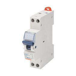 Kismegszakító kompakt 1P+N 6A C-jelleg 230V AC 6kA/60898 10kA/60947 1M MTC60 GEWISS - GW90225