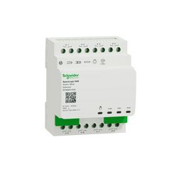 KNX redőny és kapcsolóaktor bővítő (8RO) kalapsínre 4x 16A AC 4M-DIN SpaceLogic Schneider - MTN6805-0008