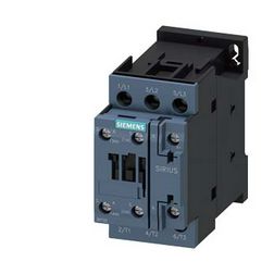 Kontaktor (mágnesk) 11kW/400VAC-3 3Z 24V50Hz 1z 1ny csavaros 40A/AC-1/400V SIRIUS SIEMENS - 3RT2026-1AB00