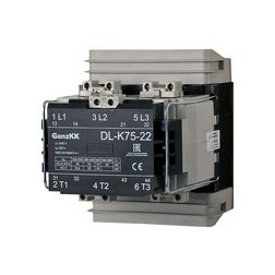 Kontaktor (mágnesk) 75kW/400VAC-3 3Z 230V50Hz 2z 2ny csavaros 160A/AC-1/400V DIL-K75X-22 Ganz KK - 200-4522-650-DL