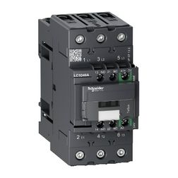 Kontaktor (mágnesk) EverLink 18.5kW/400VAC-3 3-Z 17-30VDC 1-z 1-ny csavaros TeSys LC1-D Schneider - LC1D40ABBE