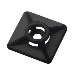 Kötegelő talp öntapadós+csavarozható 4oldalt fűzhető  CBH 19/19 BLACK Weidmüller - 1697950000