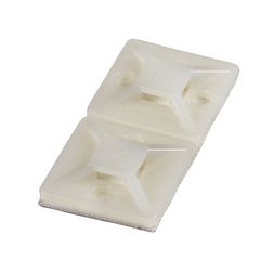 Kötegelő talp öntapadós és csavarozható 19x19x3,6 mm négy oldalt fűzhető  Haupa - 262160