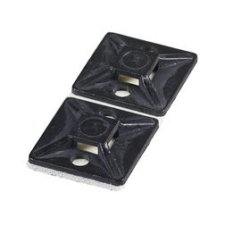 Kötegelő talp öntapadós és csavarozható 28x28x4,8 mm négy oldalt fűzhető  Haupa - 262163