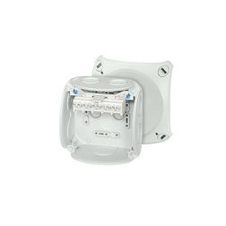 Kötődoboz 5x4x4mm2 falonkívüli 104mmx 104mmx 70mm szürke műanyag IP66 8 DK 0404 GZ Hensel - 62000151