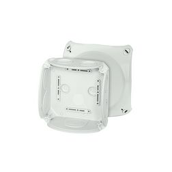 Kötődoboz falonkívüli 130mmx 130mmx 77mm szürke műanyag IP66 8 DK 0600 GZ Hensel - 62000153