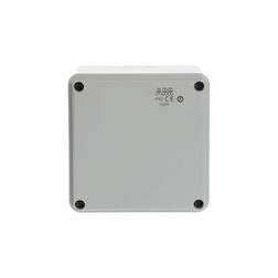 Kötődoboz falonkívüli műanyag 100mm x 100mm 80mm szürke teli fedél-fedél IP55 System Pro E ABB - M008510000