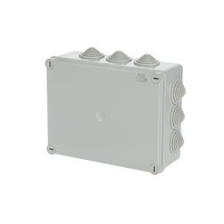 Kötődoboz falonkívüli műanyag 220mm x 170mm 80mm szürke teli fedél-fedél IP55 System Pro E ABB - 1SL0826A00