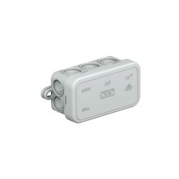 Kötődoboz falonkívüli műanyag 43mm x 80mm 36mm szürke IP55 A 6 OBO-BETTERMANN - 2000001