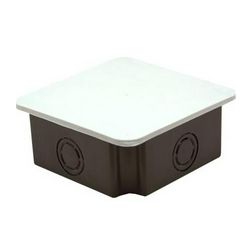 Kötődoboz komplett 150mm x 150mm x fekete műanyag IP44 kábel/cső Müdk BUDVILL - T 301 52