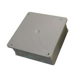 Kötődoboz zárt 100mmx 100mmx szürke műanyag IP44 kábel/cső Müdn BUDVILL - T 301 03