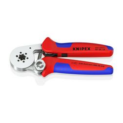 Krimp fogó önbeálló oldalsó bevezetéssel 0.08-16mm2 hatszögű-présforma mechanikus KNIPEX - 975514